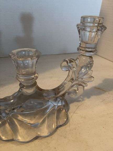 FOSTORIA GLASS CANDLE OPERA