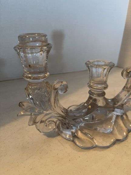 FOSTORIA GLASS CANDLE OPERA
