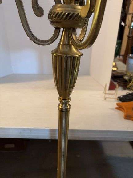 SOLID BRASS FLOOR LAMP 52”