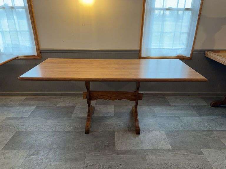 6’ Wood Dining Table