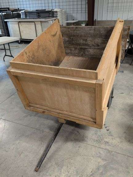 Homemade wooden wagon - 40" x 54" x 47" tall, not including tongue