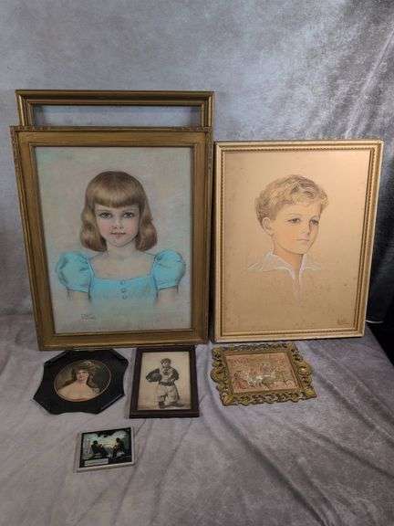 Miscellaneous prints and pictures - (2) signed by Evelyn Enola Rockwell