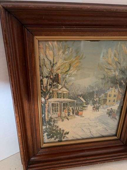 12” x 14” ANTIQUE FRAMED PRINT CANVAS