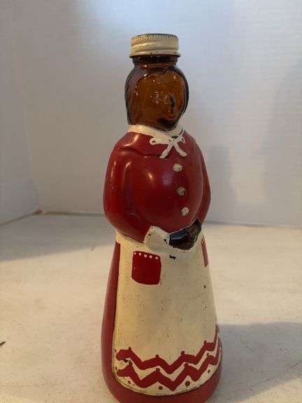 BLACK AMERICANO GLASS BOTTLE 10”