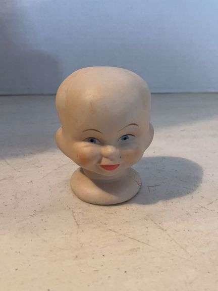 BISQUE 3 FACED DOLL HEAD