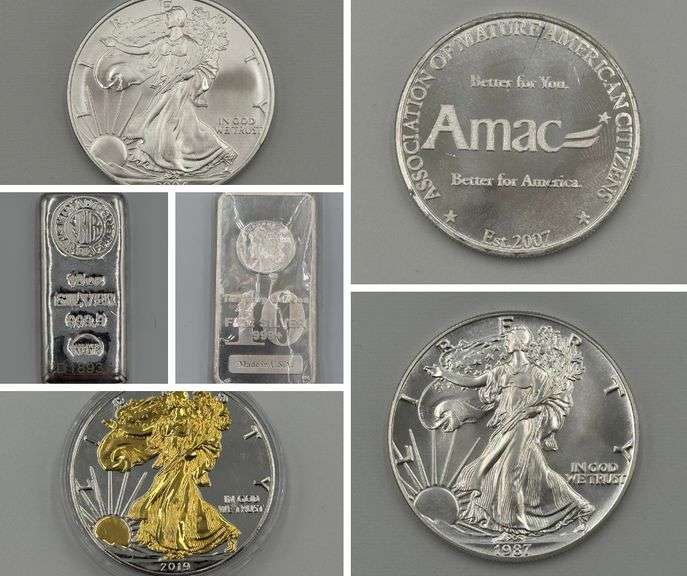 Ten Ounce Silver Bars, Sil...