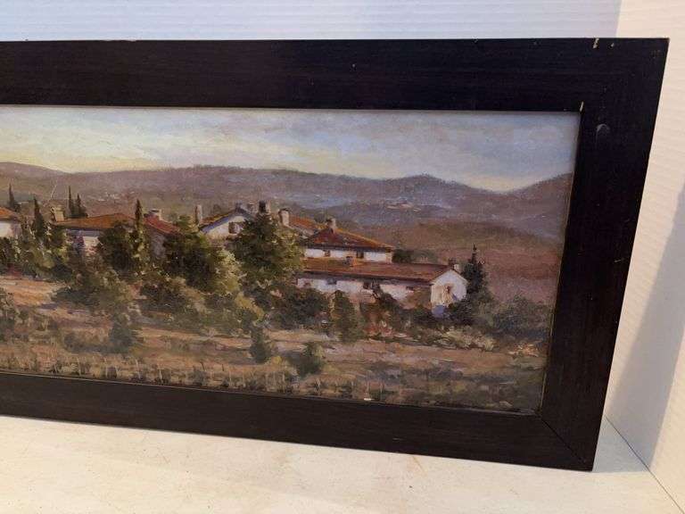34.5” x 14.5” SCENIC WALL ART FRAMED