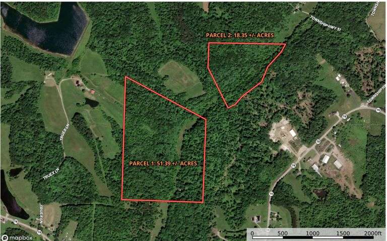 Monroe County 69.7 +/- Wooded Acres in 2 Parcels