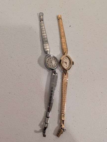 (2) Benrus 17 jewel woman's cocktail watches - see photos for condition