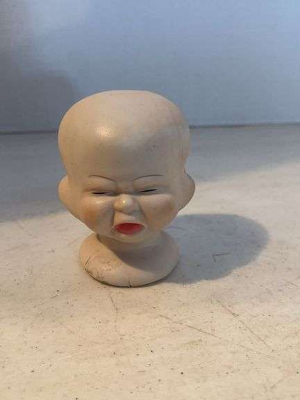 BISQUE 3 FACED DOLL HEAD