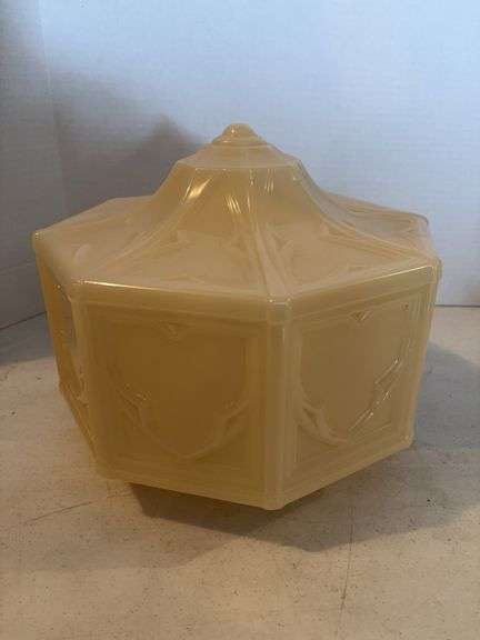 GLASS CEILING LIGHT GLOBE 10”