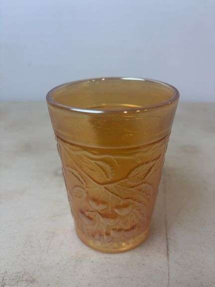 Millersberg Glass hanging Cherry tumbler - marigold