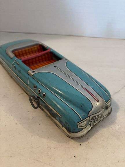MARKS D6581 TIN WINDUP ROADSTER CONVERTABLE SPRING WORKS