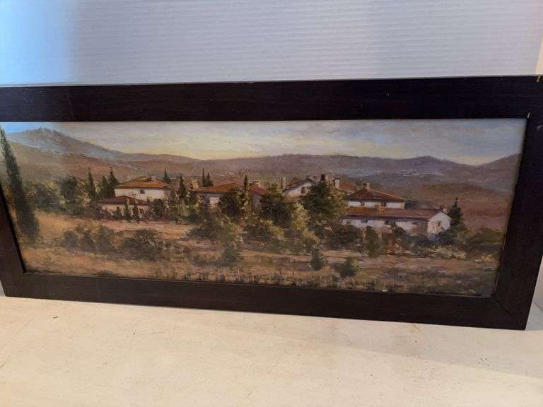 34.5” x 14.5” SCENIC WALL ART FRAMED