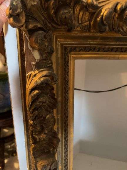 26” x 22” DECORATIVE ANTIQUE FRAME SOME MISSING PIECES