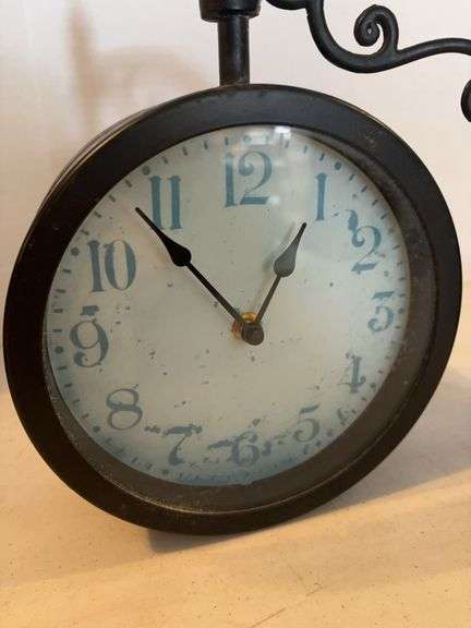 TWO SIDED WALL MOUNT CLOCK 12”