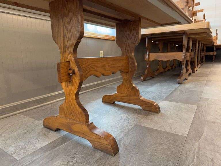 6’ Wood Dining Table