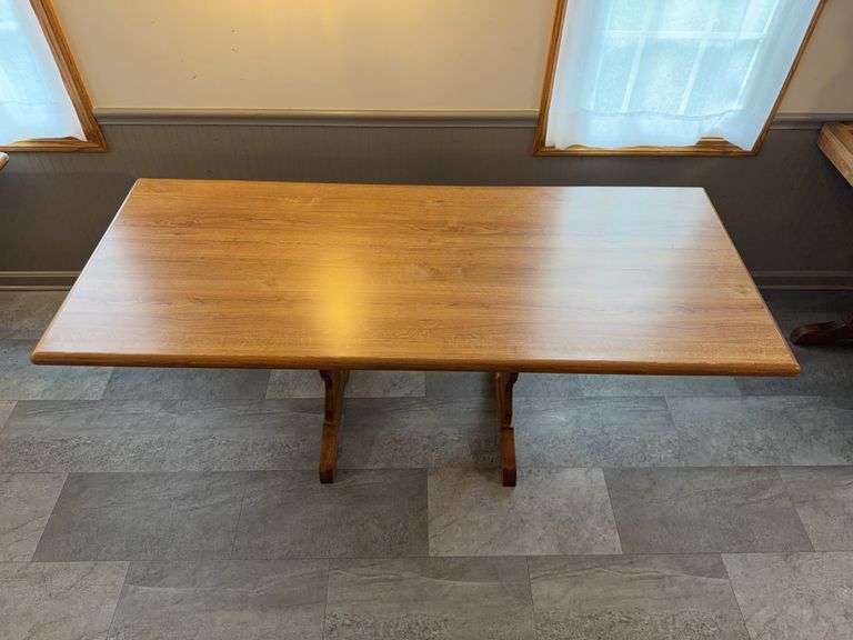 6’ Wood Dining Table