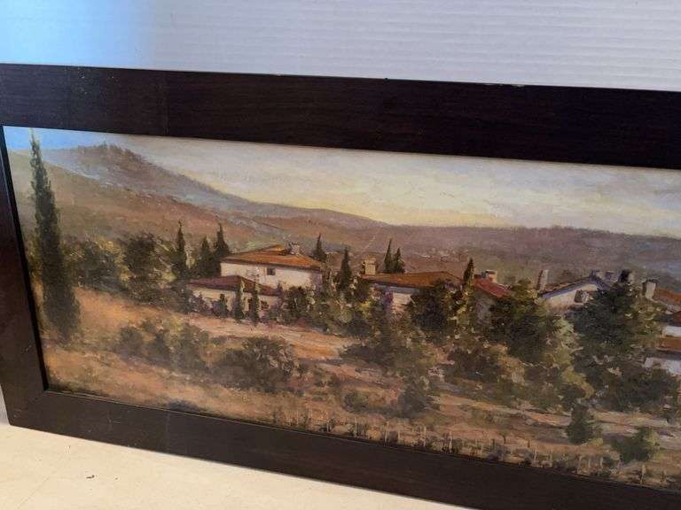 34.5” x 14.5” SCENIC WALL ART FRAMED