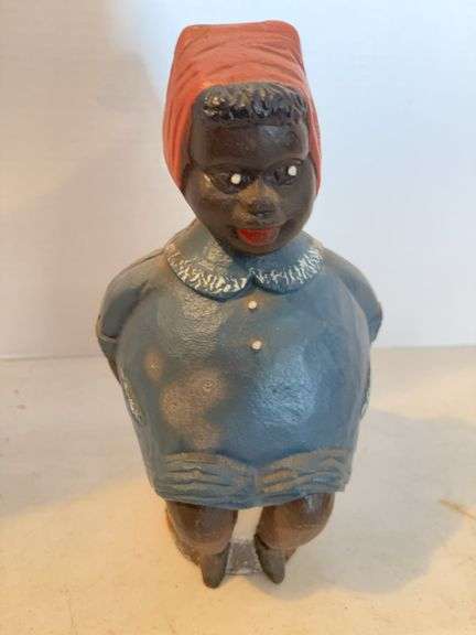 CAST IRON BLACK MEMORABILIA BANK