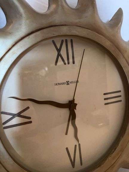 HOWARD MILLER WALL CLOCK SUNBURST 20”