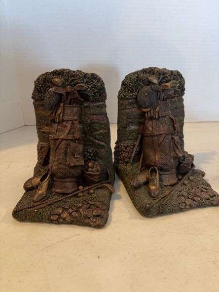 GOLF CLUB BOOK ENDS 7”