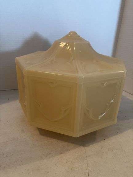 GLASS CEILING LIGHT GLOBE 10”