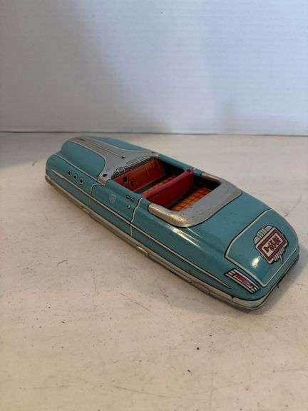 MARKS D6581 TIN WINDUP ROADSTER CONVERTABLE SPRING WORKS