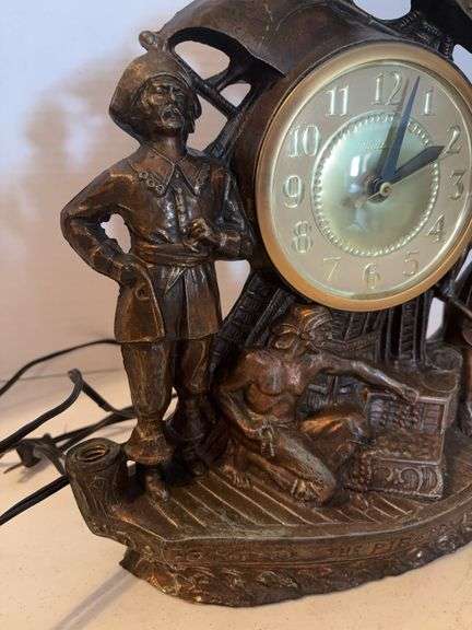 PIRATE SHIP ELECTRIC CLOCK