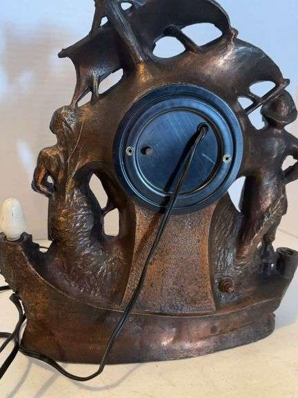 PIRATE SHIP ELECTRIC CLOCK