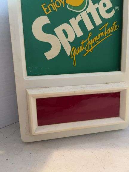 1985 DIGITAL SPRITE ADVERTISING CLOCK WORKS