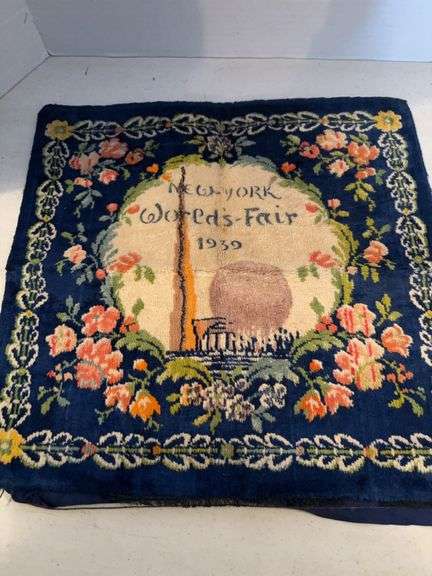 1939 WORLDS FAIR NEW YORK THROW PILLOW COVER