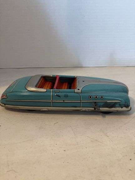 MARKS D6581 TIN WINDUP ROADSTER CONVERTABLE SPRING WORKS