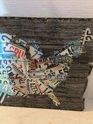 30” x 16” WALL DECOR UNITED STATES