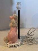 DEPT. 56 PINK POODLE 12” LAMP