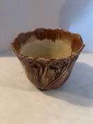 7” ANTIQUE MAJOLICA JARDINIERE