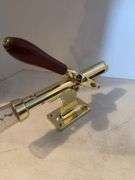 SOLID BRASS WALL MOUNTED CORKSCREW REMOVER