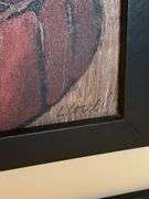 28.5” x 28.5” LEAF DESIGN FRAMED SIGNED