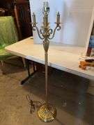 SOLID BRASS FLOOR LAMP 52”