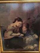 24” x 28” FRAMED DECORATIVE CARVED PAINTING