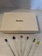 6 GLASS DRINK STIRRERS NEIMAN MARCUS