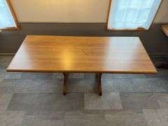 6’ Wood Dining Table