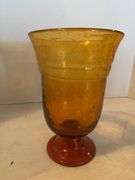 10” AMBER BUBBLE GLASS