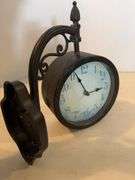 TWO SIDED WALL MOUNT CLOCK 12”