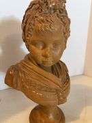 12” LADY HEAD FIGURINE