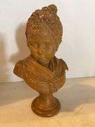 12” LADY HEAD FIGURINE