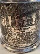 REED AND BARTON TOBACCO BLUE BOAR INN TIN 6”