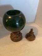 16” JAR GREEN WITH LID