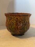 ANTIQUE 7” OWENS POTTERY DRAGON DESIGN