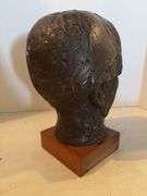 CARL SANDBURG VINTAGE MALE PORTRAIT BUST SCULPTURE 12”